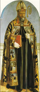 Painting of Saint Augustin by Piero della Francesca